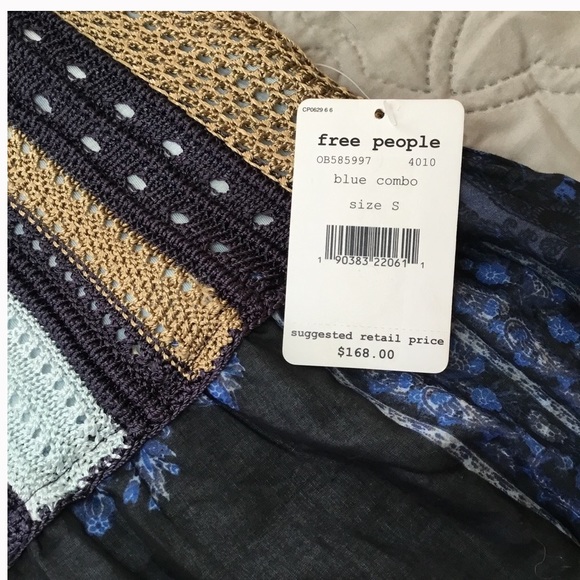 Free People Katie’s Crochet-Bodice Mini Dress, NWT - Picture 5 of 8